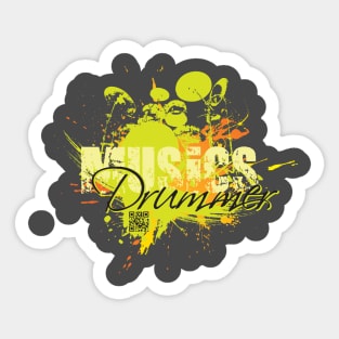 DRUMMER 4 Sticker